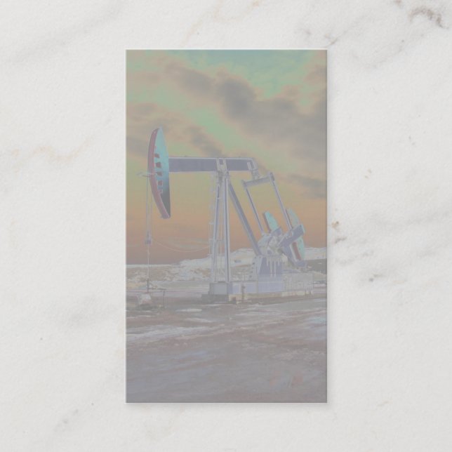 Carte de visite fané de Pumpjack (Devant)