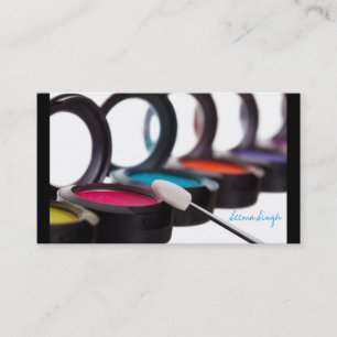 Carte De Visite Fards à paupières cosmétiques d'artiste de