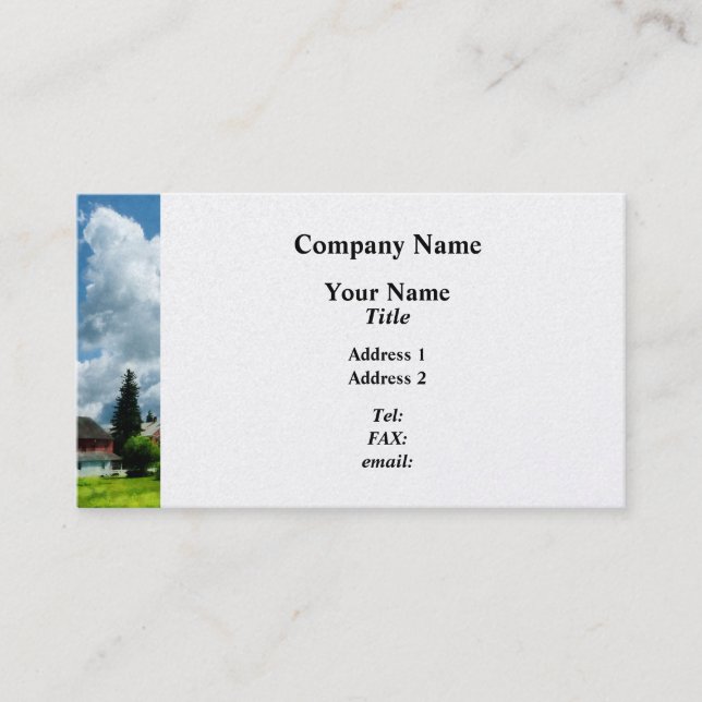 Carte De Visite Farm Vista - Finition Platine (Devant)
