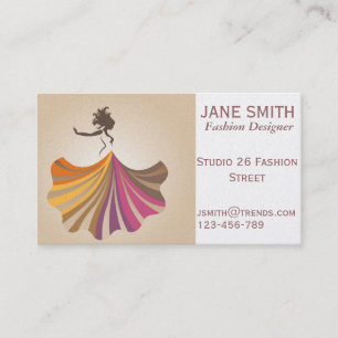Carte De Visite Fashion Designer freelance professionnel