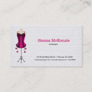 Carte De Visite Fashion Lingerie (rose)