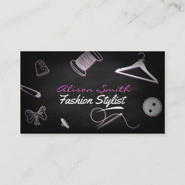 Carte De Visite Fashion Stylist (Devant)