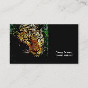Carte De Visite faune sauvage de la jungle prédateur safari animal
