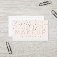 Faux Foil Gold Pluie gouttes maquillage Artiste