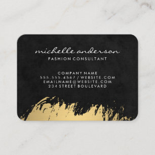 Carte De Visite Faux Gold brossé / Black Lux