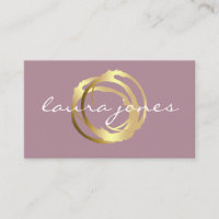 Faux Gold Peint Cercle Designer