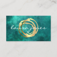 Faux Gold Peint Cercle Designer