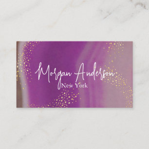 Carte De Visite Faux holographique opal stone Personnalisé