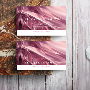 Carte de visite Faux Holographique rose néon