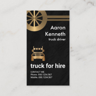 Carte De Visite Faux Metal Tire Transporteur Grandeur Grunge