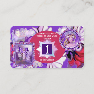 Carte De Visite Fée de soleil pourpre