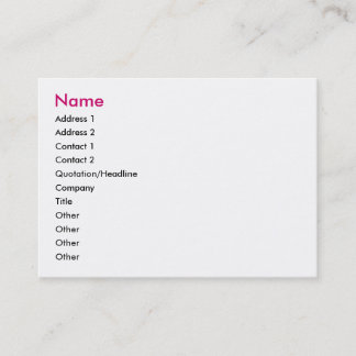 Carte de visite féerique de message