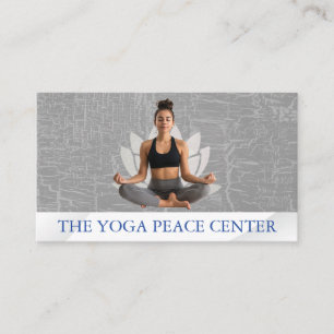 Carte De Visite Femme assise Yoga Pose   Lotus