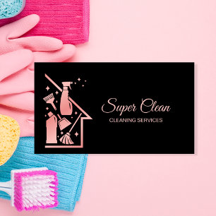 Carte De Visite Femme de ménage nettoyage de maison services de ne