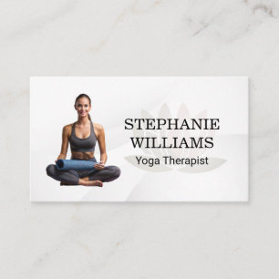 Carte De Visite Femme faisant du yoga