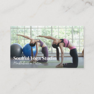 Carte De Visite Femmes en classe de Yoga