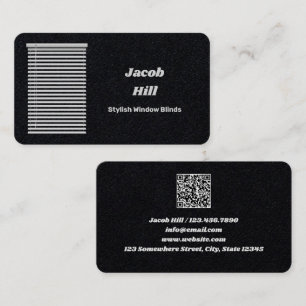 Carte De Visite Fenêtre Aveugle QR personnalisé