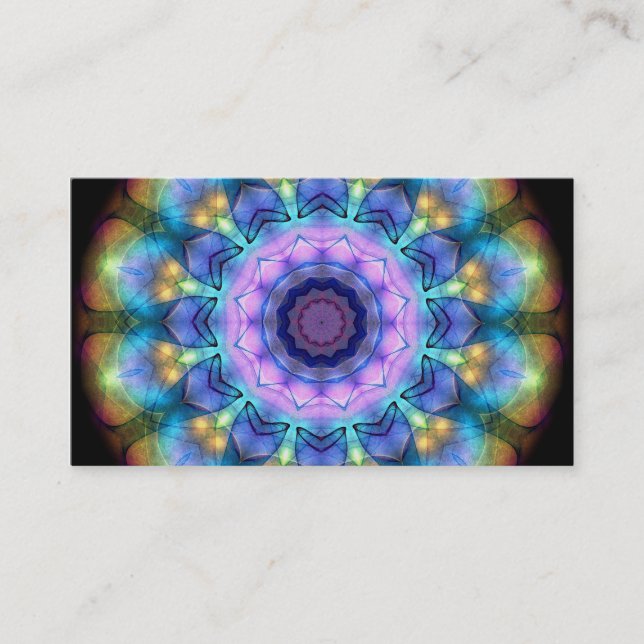 Carte De Visite Fenêtre en verre teinté lilas (Devant)