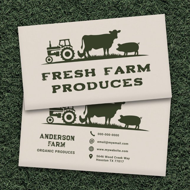Carte De Visite Ferme (Farm Business Card)