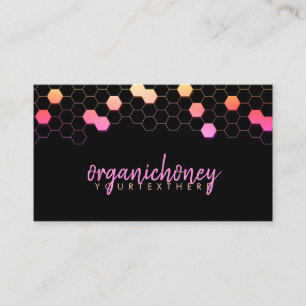 Carte De Visite Ferme d'abeilles roses Apière fait maison