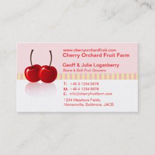 Carte De Visite Ferme de fruits mous / producteurs entreprise cart