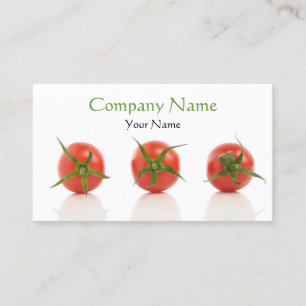 Carte De Visite Ferme organique de tomate de santé élégante de