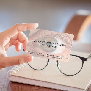 Carte De Visite Fermer l'image de l'oeil humain