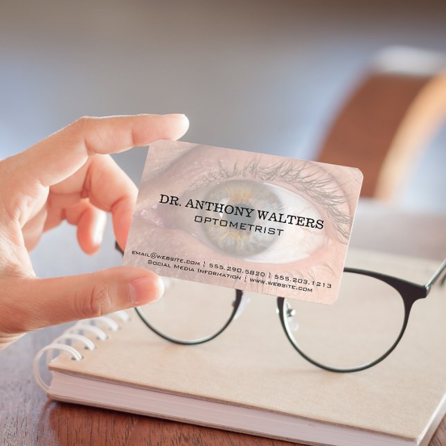 Carte De Visite Fermer l'image de l'oeil humain (Créateur téléchargé)