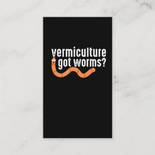 Carte De Visite Fermeture de vermicultures de vers de compostage