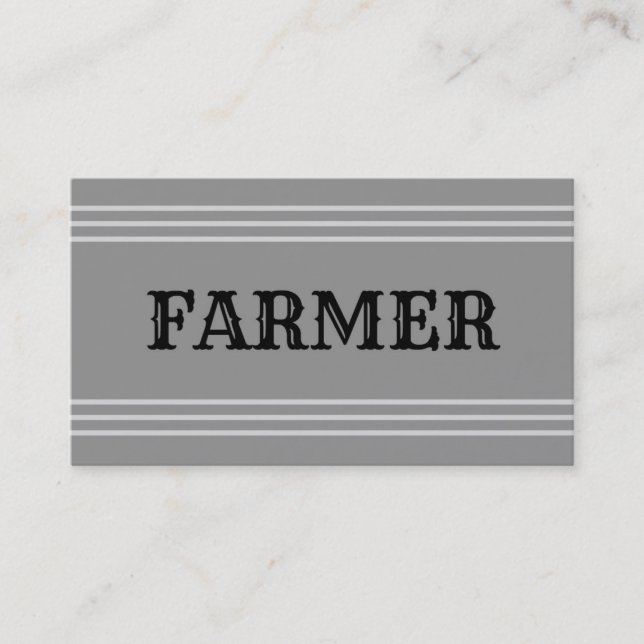Carte de visite fermier (Devant)