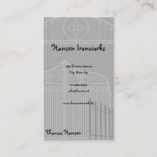 Carte De Visite Ferronneries de Hansen