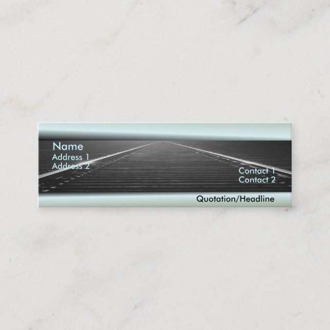 Carte de visite ferroviaire (Devant)