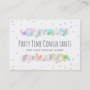 Carte De Visite *~* Festif Balloons Planificateur d'événements Rai