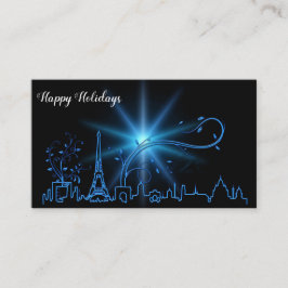 Carte De Visite Fête du Nouvel An à Paris