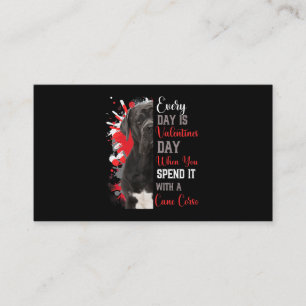 Carte De Visite Fêtes Valentines Fête Canne Corso Maman Grande Mèr
