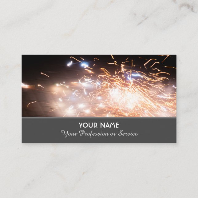 Carte De Visite Feu d'artifice étincelant pour des moments explosi (Devant)