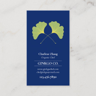 Carte De Visite Feuille 1 de Ginkgo