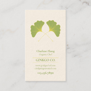 Carte De Visite Feuille 2 de Ginkgo