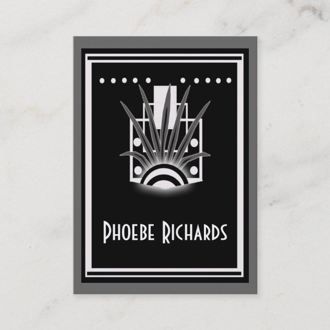 Carte De Visite feuille de deco (Devant)