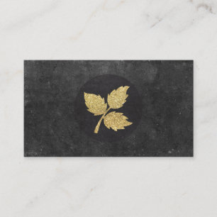 Carte De Visite Feuille d'or   Deluxe, Ardoise II