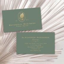 Feuille d'or moderne Vert botanique minimal
