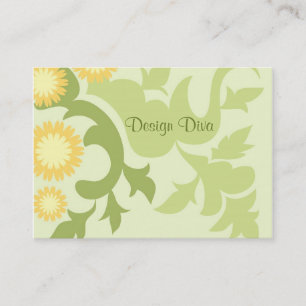 Carte De Visite Feuille floral