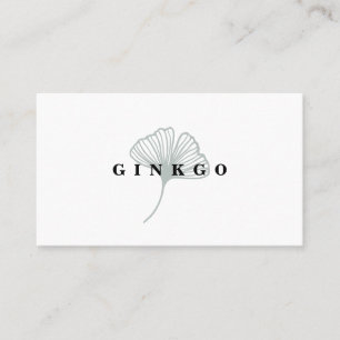 Carte De Visite Feuille Ginkgo moderne