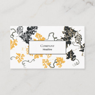 Carte De Visite Feuilles de raisins
