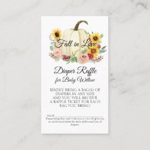 Carte De Visite Feuilles de tournesol rose Citrouille de fleurs Ra