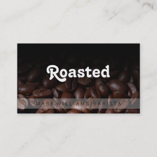 Carte De Visite Fèves de café / Barista
