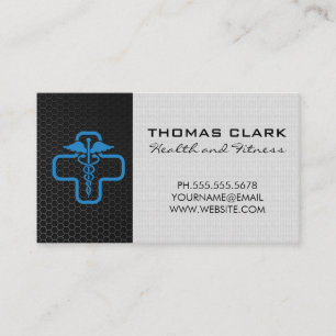 Carte De Visite Fibre de carbone Logo de Health Doctor