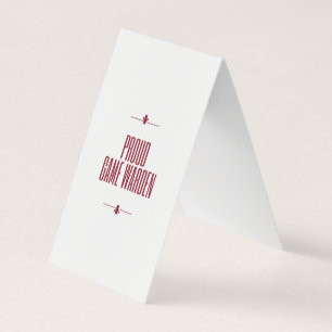 Carte De Visite Fier gardien de jeu