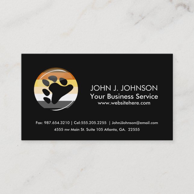 Carte De Visite Fierté d'ours (Devant)