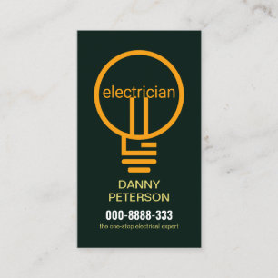 Carte De Visite Filament à bulles électronique moderne et élégant